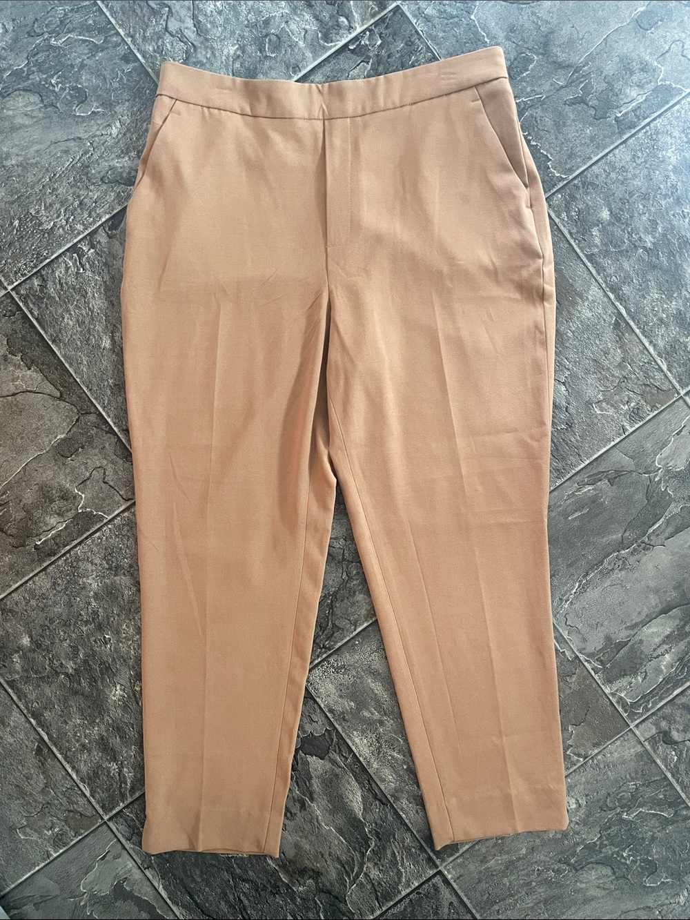 ⭐️NWT BANANA REPUBLIC Tan Ankle Pull-On Stretch Business Casual Office Pants